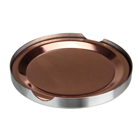 AVON PROTECTION 3.75 in. Stainless Steel Tabletop Coasters; Copper - Set of 4 33537545